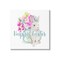 Stupell Industries Happy Easter Pink Flower Bouquet Canvas Wall Art